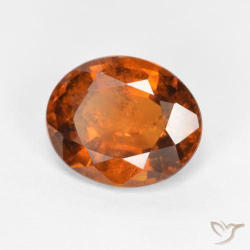 9,17 ctw natürlicher Amber Orange Hessonit-Granat, Oval, SI