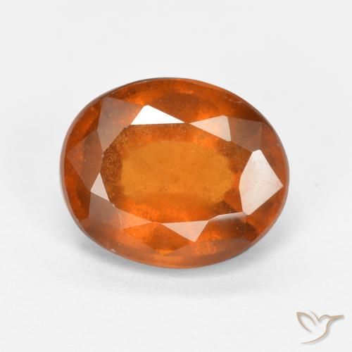 1.91ct Natürlicher Mittelorange Hessonit-Granat, Oval, SI