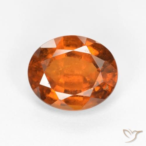 2.30ct Natürlicher tieforange Hessonit-Granat, Oval, SI