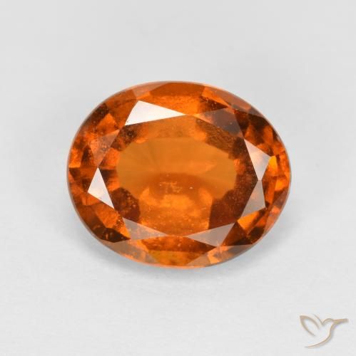 2.12ct Natürlicher tieforange Hessonit-Granat, Oval, SI
