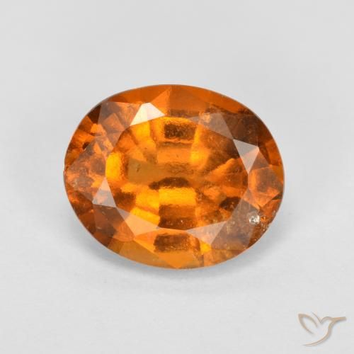 2.09ct Natürlicher Mittelorange Hessonit-Granat, Oval, SI