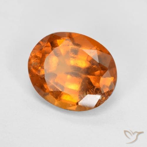 9,17 ctw natürlicher Mittelorange Hessonit-Granat, Oval, SI