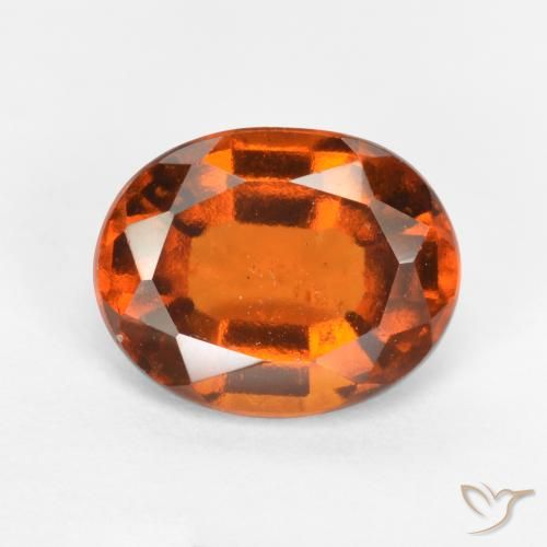1.93ct Natürlicher tieforange Hessonit-Granat, Oval, VS