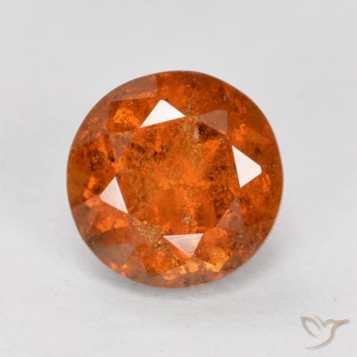 1.71ct Natürlicher Mittelorange Hessonit-Granat, Runden, SI