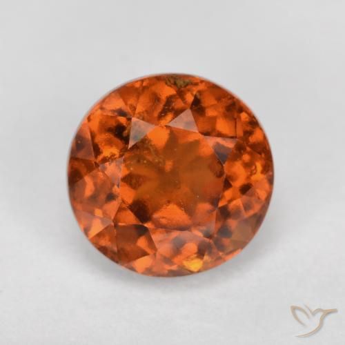 1.76ct Natürlicher tieforange Hessonit-Granat, Runden, VS-SI