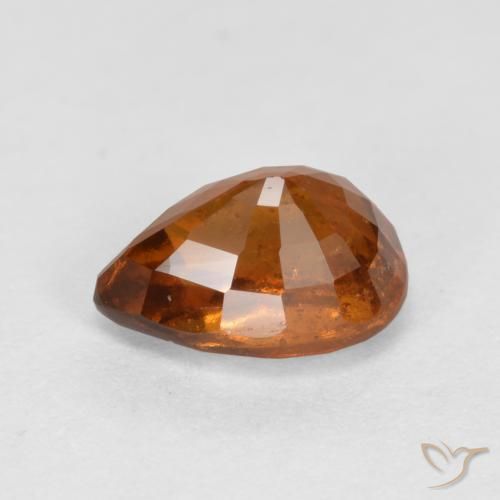9,17 ctw natürlicher Mitteldunkles Orange Hessonit-Granat, Birnenform, VS-SI
