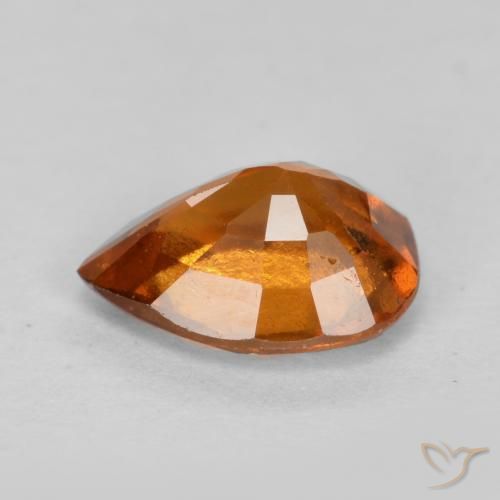 9,17 ctw natürlicher Mitteldunkles Orange Hessonit-Granat, Birnenform, VS-SI
