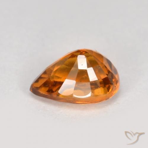 9,17 ctw natürlicher Mittelorange Hessonit-Granat, Birnenform, VS