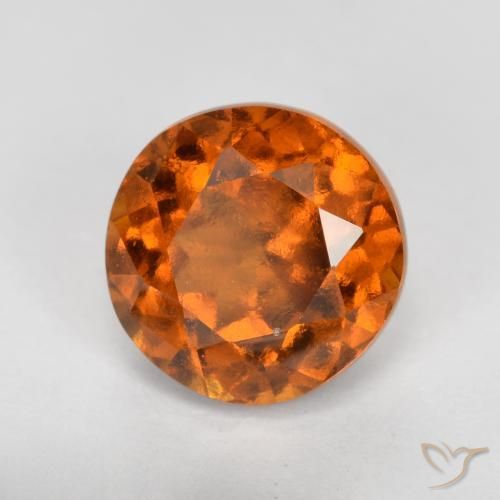 9,17 ctw natürlicher Mitteldunkles Orange Hessonit-Granat, Runden, VS