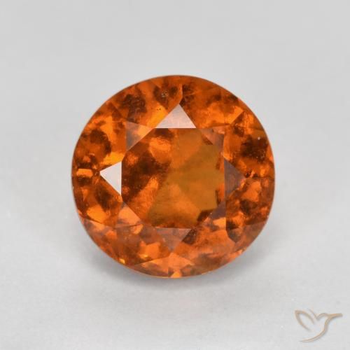1.52ct Natürlicher Amber Orange Hessonit-Granat, Runden, VS