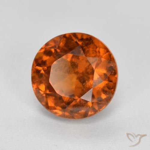 9,17 ctw natürlicher Amber Orange Hessonit-Granat, Runden, VS