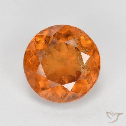 1.79ct Natürlicher Mittelorange Hessonit-Granat, Runden, SI