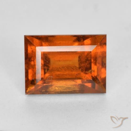 2.10ct Natürlicher Mittelorange Hessonit-Granat, Baguette, VS-SI
