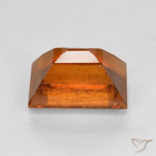 9,17 ctw natürlicher Mittelorange Hessonit-Granat, Baguette, VS-SI