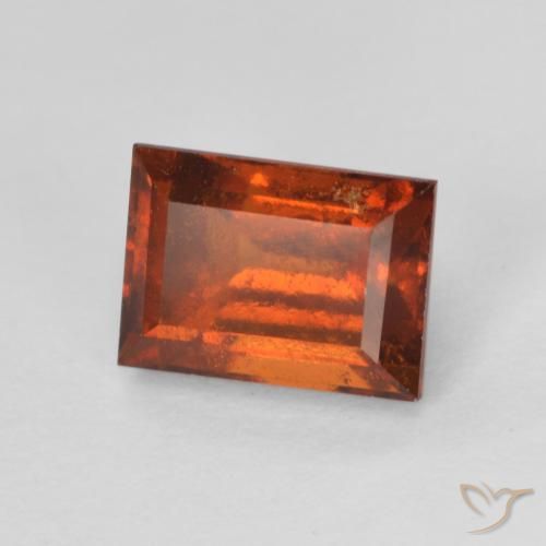 9,17 ctw natürlicher Medium Dark-Orange Hessonit-Granat, Baguette, VS-SI