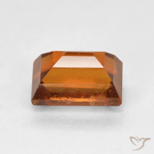 9,17 ctw natürlicher Mitteldunkles Orange Hessonit-Granat, Baguette, VS