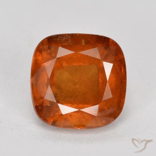 2.03ct Natürlicher Mittelorange Hessonit-Granat, Kissen, SI