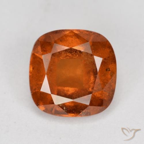 1.89ct Natürlicher Amber Orange Hessonit-Granat, Kissen, SI