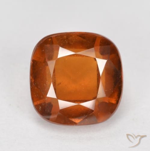 2.32ct Natürlicher Amber Orange Hessonit-Granat, Kissen, VS-SI