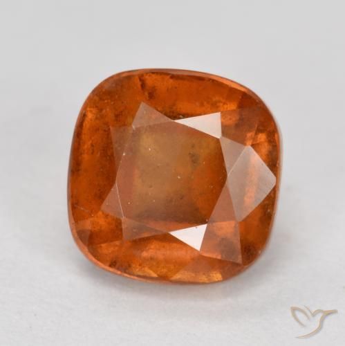 9,17 ctw natürlicher Amber Orange Hessonit-Granat, Kissen, SI