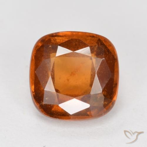 1.96ct Natürlicher Mitteldunkles Orange Hessonit-Granat, Kissen, VS-SI
