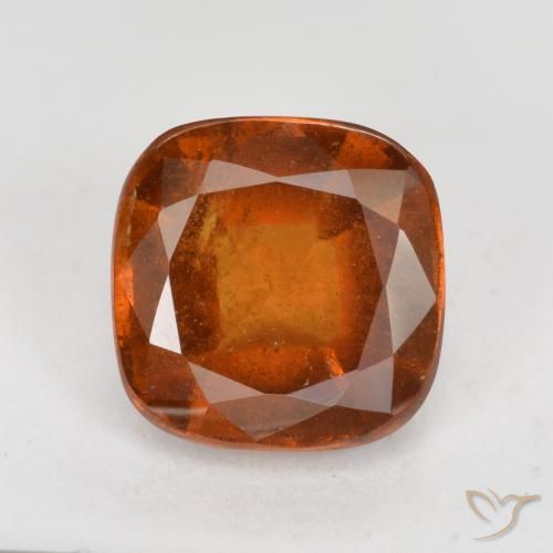 1.96ct Natürlicher Amber Orange Hessonit-Granat, Kissen, VS-SI
