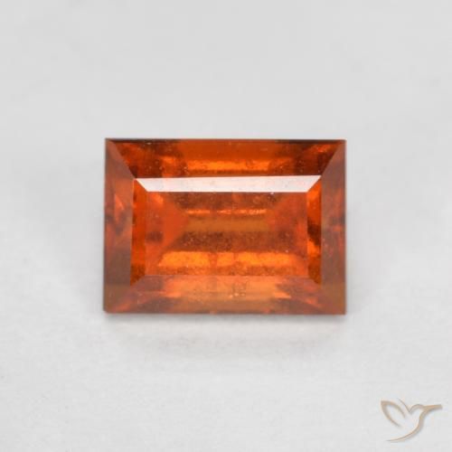 9,17 ctw natürlicher Feuerorange Hessonit-Granat, Baguette, VS-SI