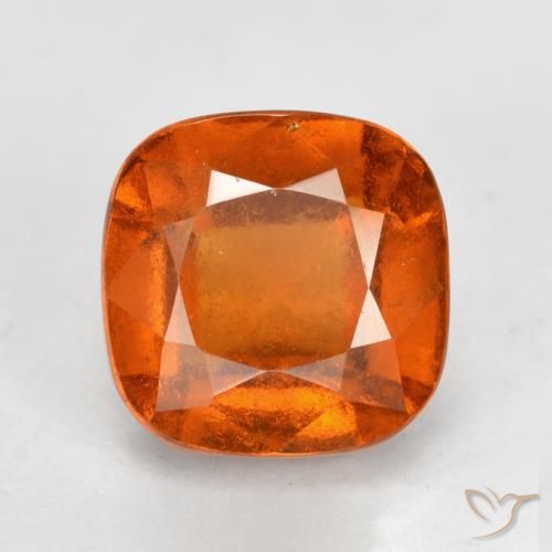 2.03ct Natürlicher Feuerorange Hessonit-Granat, Kissen, VS-SI