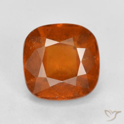 2.12ct Natürlicher Feuerorange Hessonit-Granat, Kissen, VS-SI
