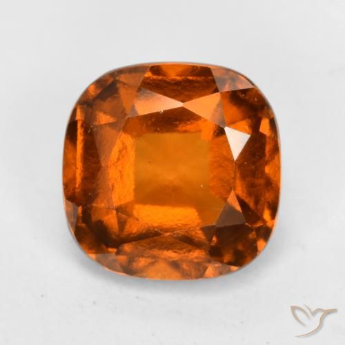 1.98ct Natürlicher Amber Orange Hessonit-Granat, Kissen, VS