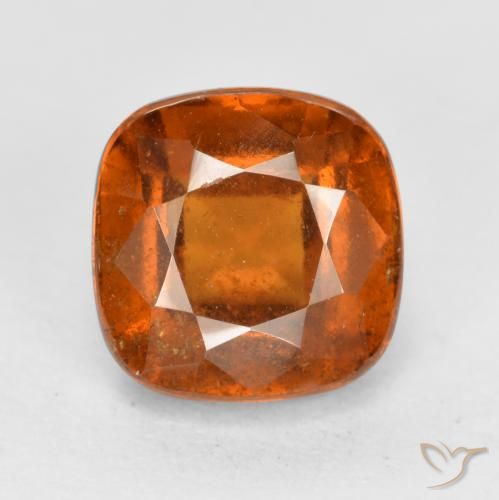 2.27ct Natürlicher Mittelorange Hessonit-Granat, Kissen, VS-SI