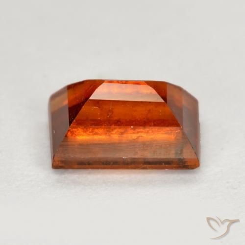 9,17 ctw natürlicher rötlich-orange Hessonit-Granat, Baguette, VS