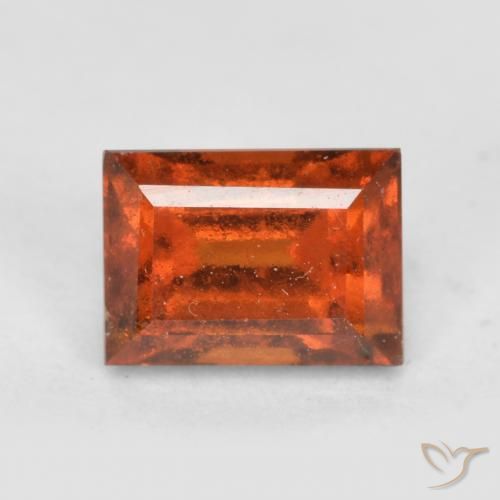 9,17 ctw natürlicher Amber Orange Hessonit-Granat, Baguette, VS