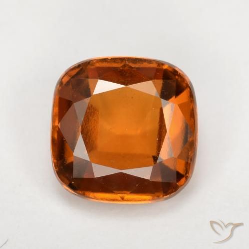 1.78ct Natürlicher tieforange Hessonit-Granat, Kissen, VS