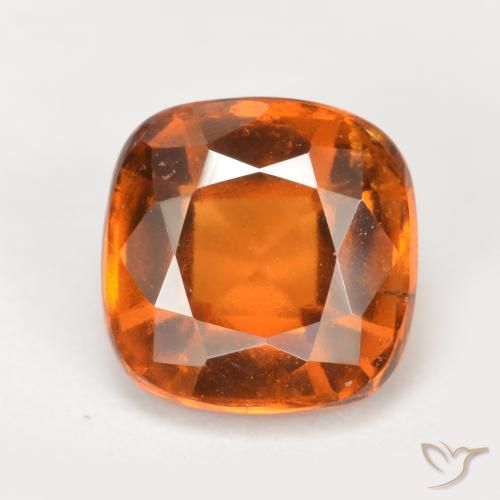 2.20ct Natürlicher tieforange Hessonit-Granat, Kissen, VS