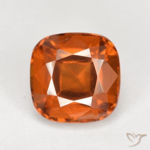 2.17ct Natürlicher Amber Orange Hessonit-Granat, Kissen, VVS-VS