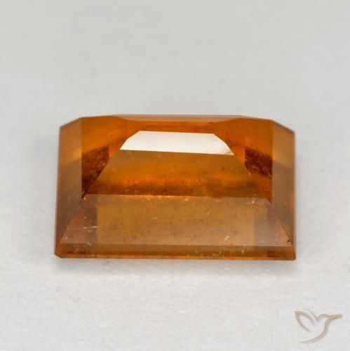 9,17 ctw natürlicher Mittelorange Hessonit-Granat, Baguette, VS-SI