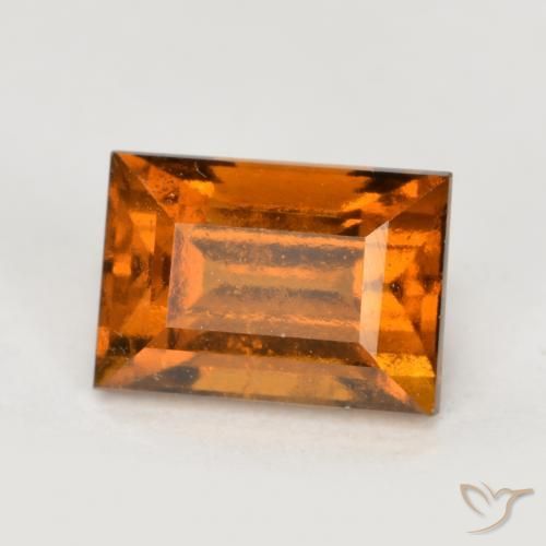 9,17 ctw natürlicher Mitteldunkles Orange Hessonit-Granat, Baguette, VS