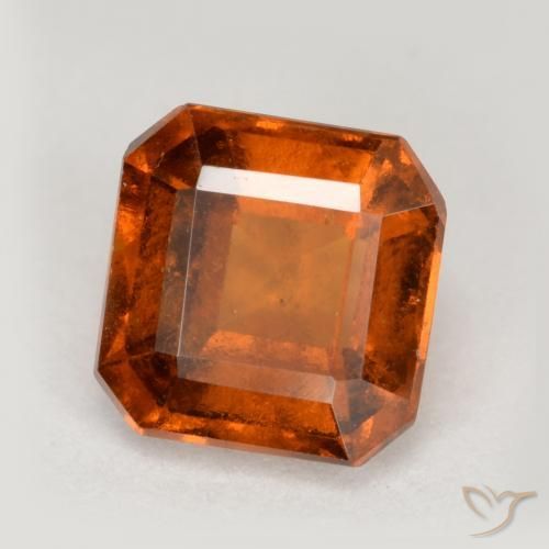 9,17 ctw natürlicher Amber Orange Hessonit-Granat, Oktagonschliff, VS