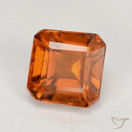 9,17 ctw natürlicher Mitteldunkles Orange Hessonit-Granat, Oktagonschliff, VS-SI