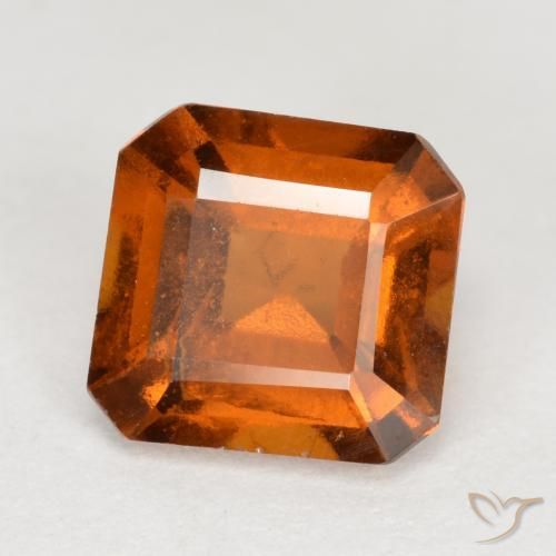 9,17 ctw natürlicher Mittelorange Hessonit-Granat, Oktagonschliff, VS-SI