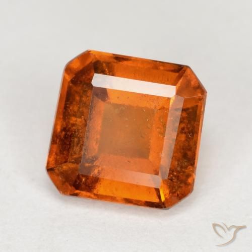 9,17 ctw natürlicher Amber Orange Hessonit-Granat, Oktagonschliff, VS-SI