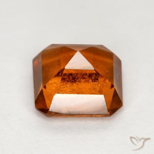 9,17 ctw natürlicher Amber Orange Hessonit-Granat, Oktagonschliff, VS-SI