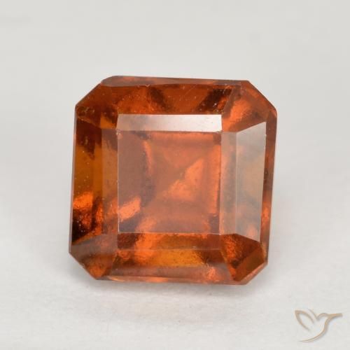 9,17 ctw natürlicher Mitteldunkles Orange Hessonit-Granat, Oktagonschliff, VS