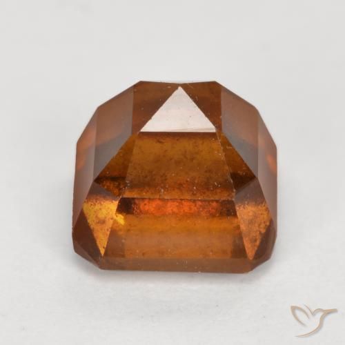 9,17 ctw natürlicher Mitteldunkles Orange Hessonit-Granat, Oktagonschliff, SI
