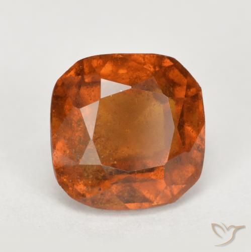 9,17 ctw natürlicher Amber Orange Hessonit-Granat, Kissen, SI