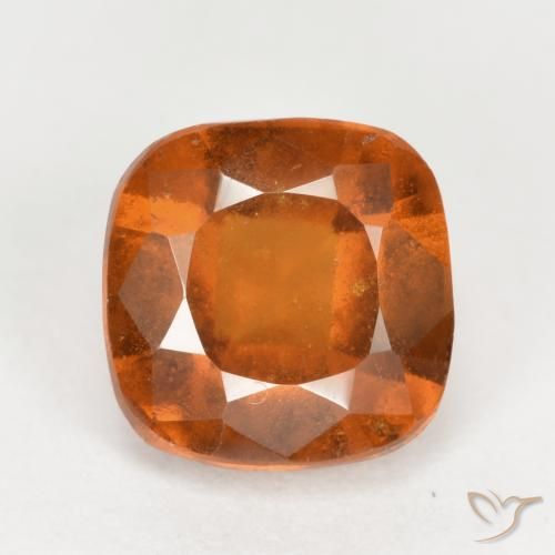 2.36ct Natürlicher tieforange Hessonit-Granat, Kissen, VS-SI