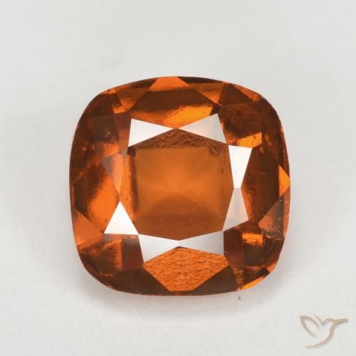2.40ct Natürlicher tieforange Hessonit-Granat, Kissen, VVS-VS