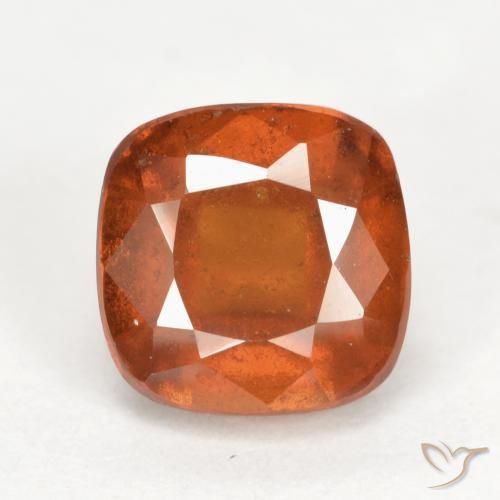 2.60ct Natürlicher Mitteldunkles Orange Hessonit-Granat, Kissen, SI