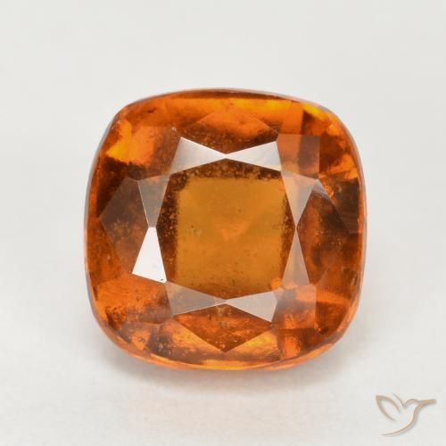2.50ct Natürlicher Mitteldunkles Orange Hessonit-Granat, Kissen, VS-SI